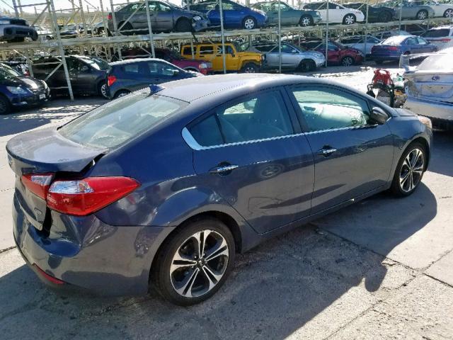 KNAFZ4A89E5104618 - 2014 KIA FORTE EX GRAY photo 4