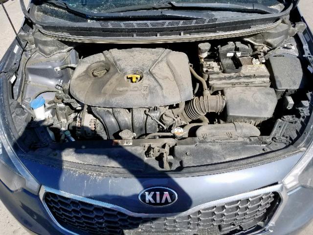 KNAFZ4A89E5104618 - 2014 KIA FORTE EX GRAY photo 7