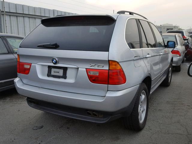 WBAFB335X1LH21343 - 2001 BMW X5 4.4I SILVER photo 4