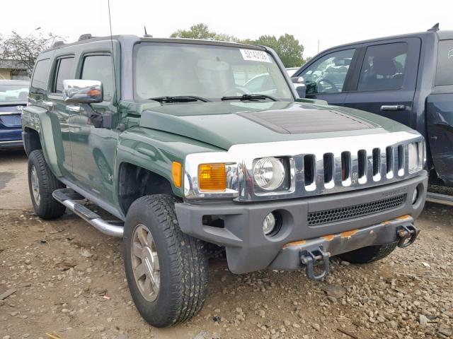 5GTDN136868102481 - 2006 HUMMER H3 GREEN photo 1