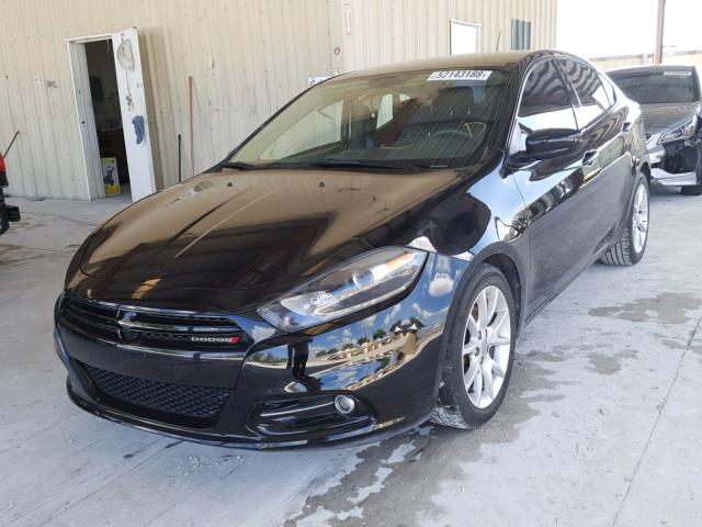 1C3CDFBA7DD104790 - 2013 DODGE DART SXT BLACK photo 2