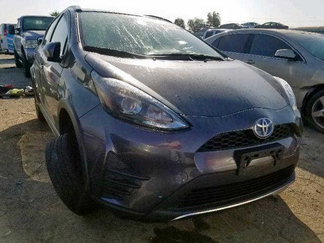 JTDKDTB39J1600646 - 2018 TOYOTA PRIUS C CHARCOAL photo 1