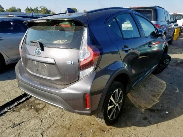 JTDKDTB39J1600646 - 2018 TOYOTA PRIUS C CHARCOAL photo 4