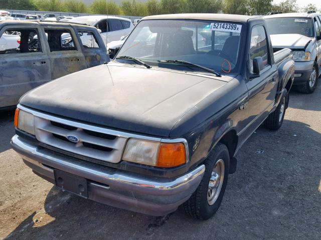 1FTCR10A7TPB07978 - 1996 FORD RANGER BLACK photo 2