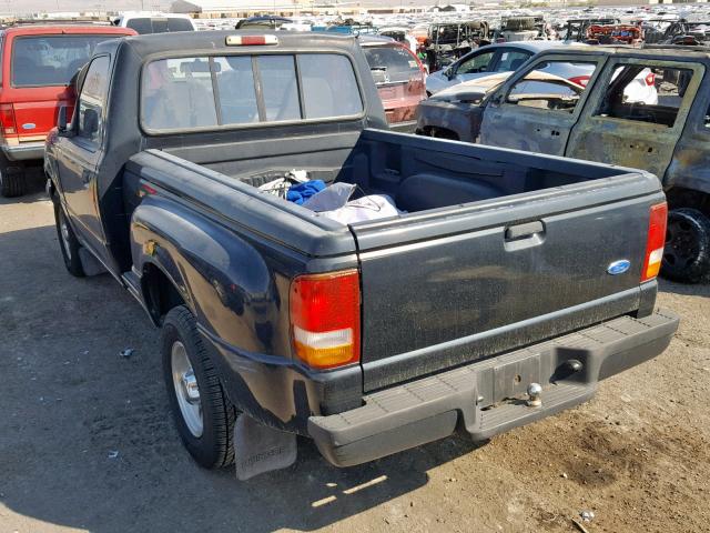 1FTCR10A7TPB07978 - 1996 FORD RANGER BLACK photo 3