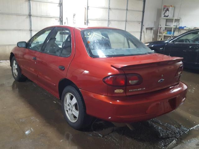 1G1JF5247Y7169704 - 2000 CHEVROLET CAVALIER L ORANGE photo 3