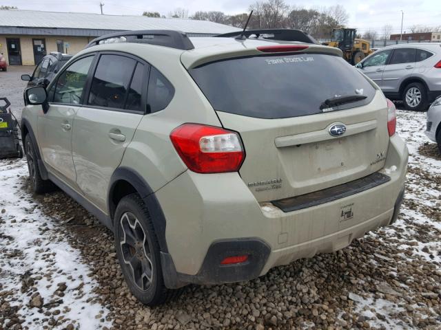 JF2GPAGC6E8269260 - 2014 SUBARU XV CROSSTR BEIGE photo 3