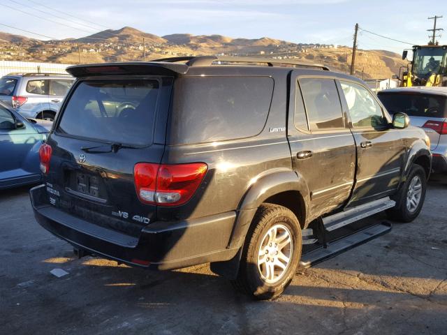 5TDBT48A16S275435 - 2006 TOYOTA SEQUOIA LI BLACK photo 4