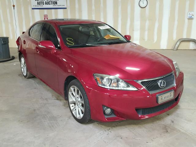 JTHCF5C26C5058304 - 2012 LEXUS IS 250 MAROON photo 1