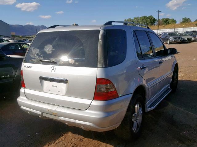 4JGAB75EX5A550721 - 2005 MERCEDES-BENZ ML 500 SILVER photo 4