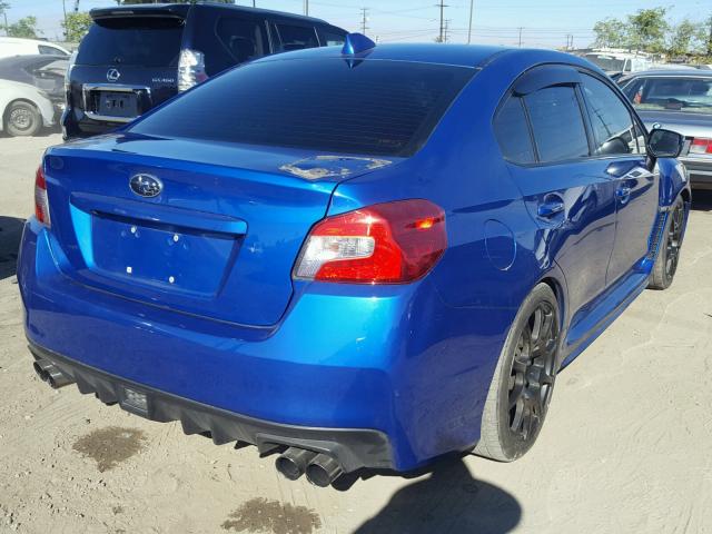 JF1VA1D66F9813697 - 2015 SUBARU WRX PREMIU BLUE photo 4