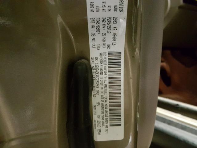 1J8HG48K46C233293 - 2006 JEEP COMMANDER Qəhvəyi foto 10