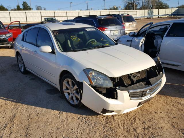 1N4BA41E08C828850 - 2008 NISSAN MAXIMA SE WHITE photo 1