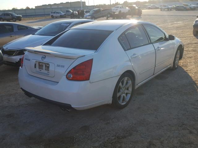 1N4BA41E08C828850 - 2008 NISSAN MAXIMA SE WHITE photo 4