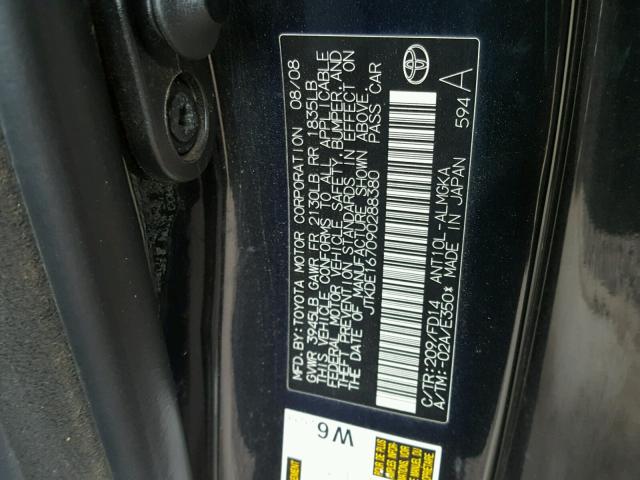 JTKDE167090288380 - 2009 TOYOTA SCION TC Qara foto 10