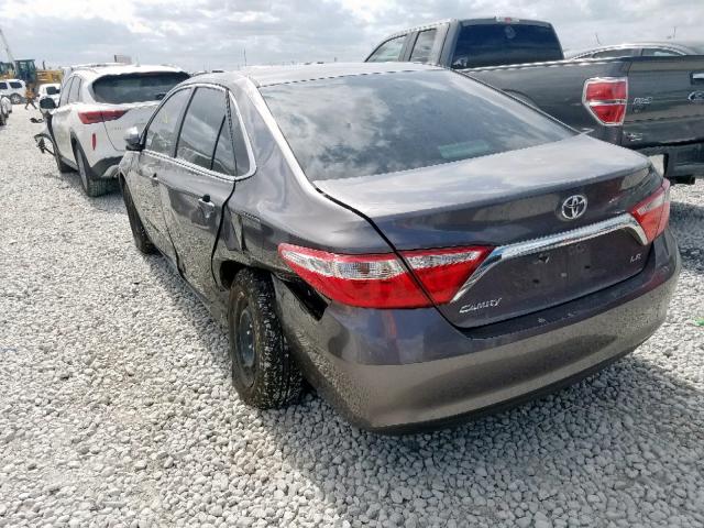 4T4BF1FK9GR545060 - 2016 TOYOTA CAMRY LE GRAY photo 3
