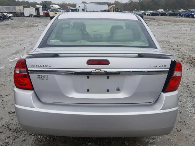 1G1ZT52875F277370 - 2005 CHEVROLET MALIBU LS 银色 照片 10