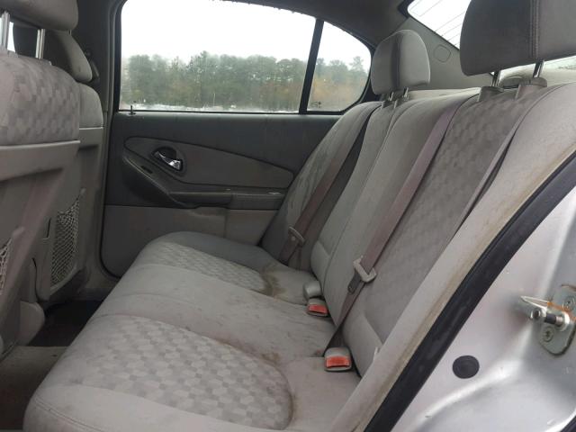 1G1ZT52875F277370 - 2005 CHEVROLET MALIBU LS 银色 照片 6