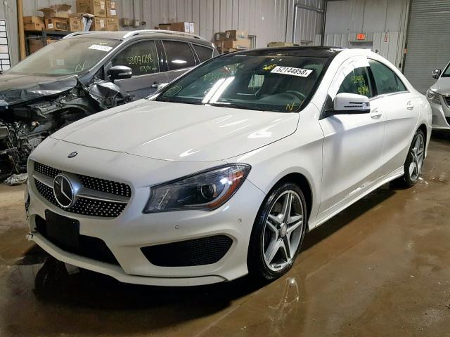 WDDSJ4GB4EN078284 - 2014 MERCEDES-BENZ CLA 250 4M WHITE photo 2