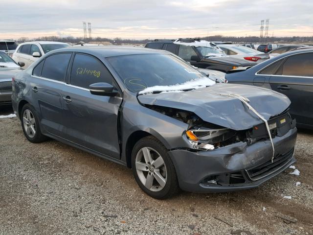 3VWLL7AJXDM256344 - 2013 VOLKSWAGEN JETTA TDI GRAY photo 1