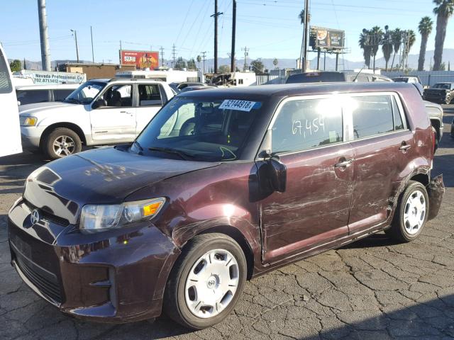 JTLZE4FE7CJ023264 - 2012 TOYOTA SCION XB Tünd qırmızı foto 2