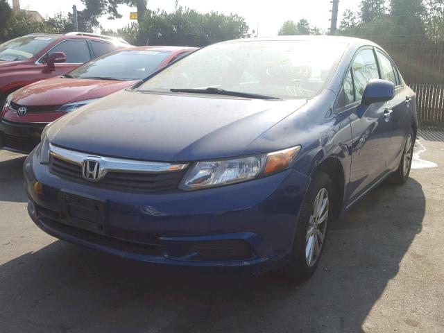 19XFB2F9XCE341763 - 2012 HONDA CIVIC EXL BLUE photo 2