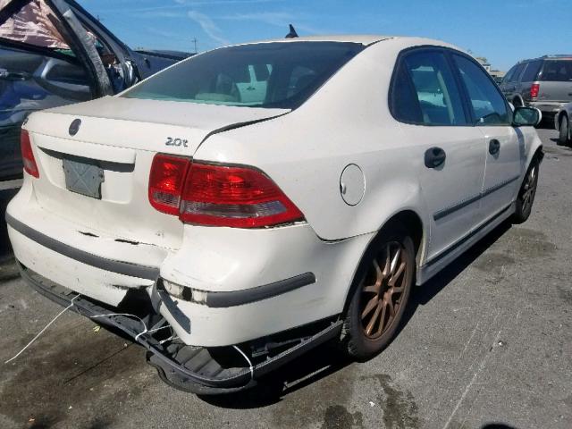 YS3FB49S731060378 - 2003 SAAB 9-3 LINEAR WHITE photo 4