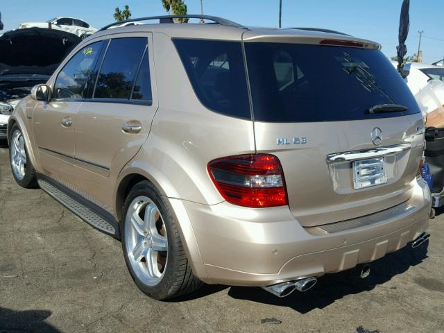 4JGBB77E87A183273 - 2007 MERCEDES-BENZ ML 63 AMG GOLD photo 3