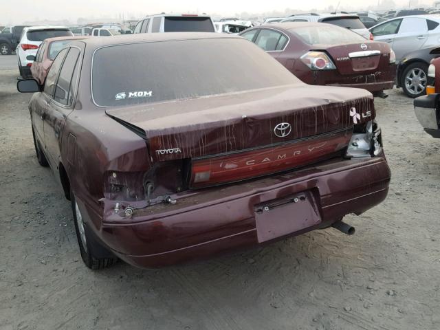 JT2SK12E5P0107646 - 1993 TOYOTA CAMRY BURGUNDY photo 3