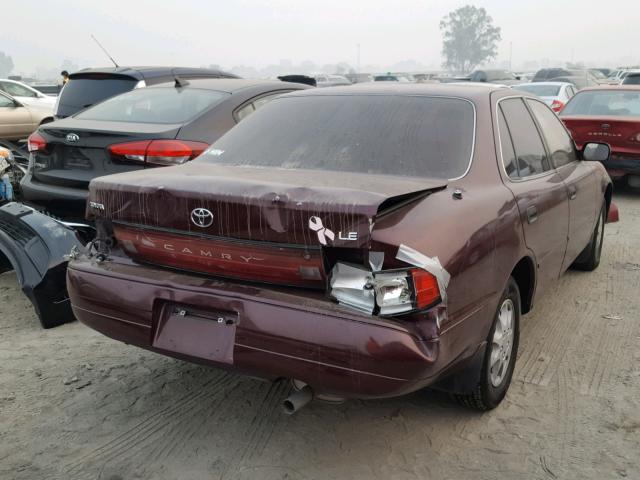 JT2SK12E5P0107646 - 1993 TOYOTA CAMRY BURGUNDY photo 4