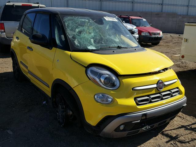 ZFBCFADH2JZ040890 - 2018 FIAT 500L TREKK YELLOW photo 1