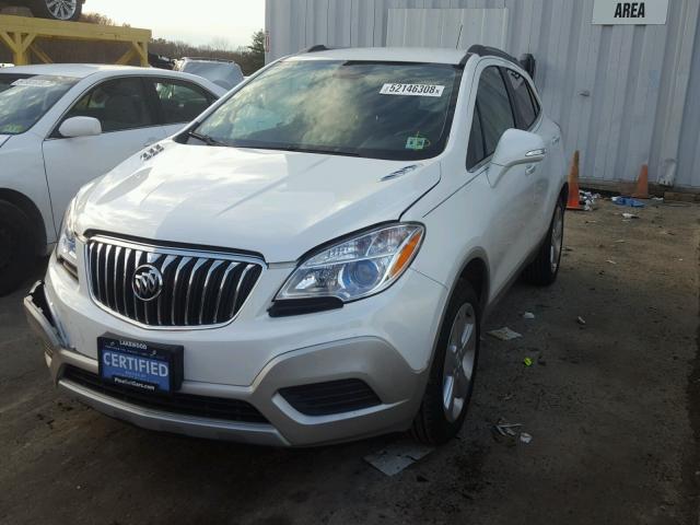 KL4CJESB5FB160369 - 2015 BUICK ENCORE WHITE photo 2