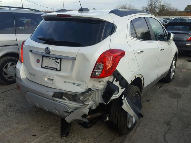 KL4CJESB5FB160369 - 2015 BUICK ENCORE WHITE photo 4