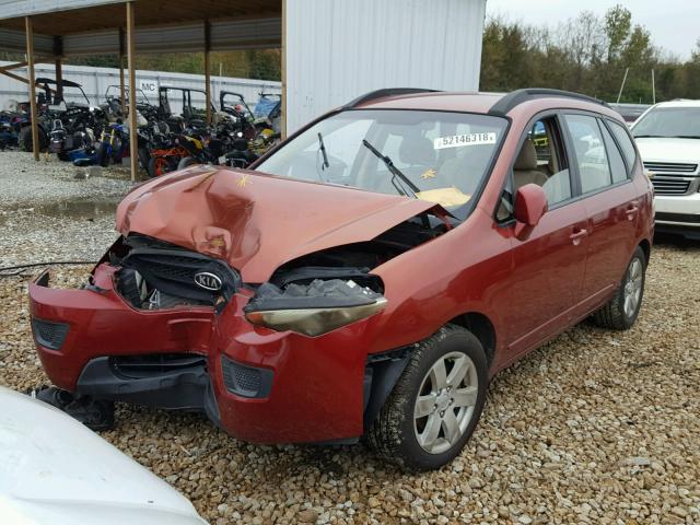 KNAFG526087131109 - 2008 KIA RONDO LX BURGUNDY photo 2