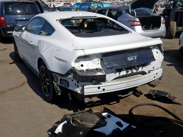 1FA6P8CFXJ5156612 - 2018 FORD MUSTANG GT WHITE photo 3