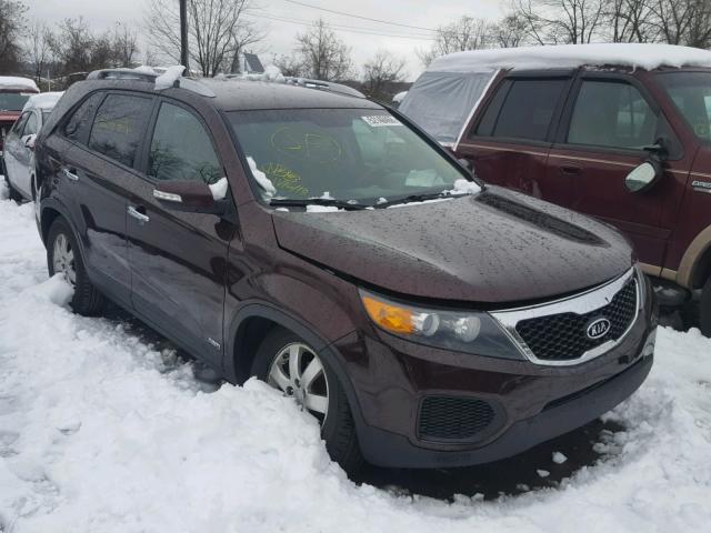 5XYKTDA27DG315143 - 2013 KIA SORENTO LX BURGUNDY photo 1