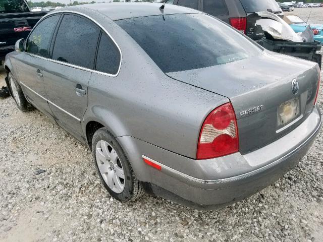 WVWAD63B35P028267 - 2005 VOLKSWAGEN PASSAT GLS GRAY photo 3