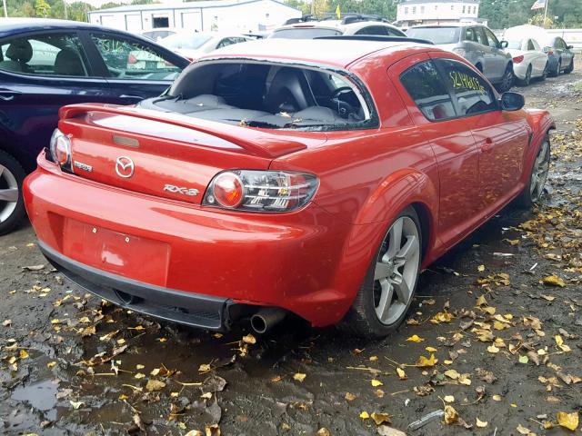 JM1FE173940111850 - 2004 MAZDA RX8 RED photo 4