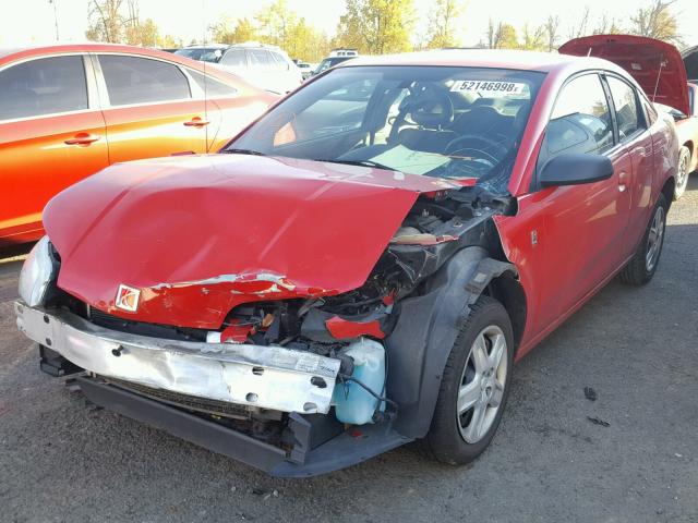 1G8AN15F87Z185424 - 2007 SATURN ION LEVEL RED photo 2