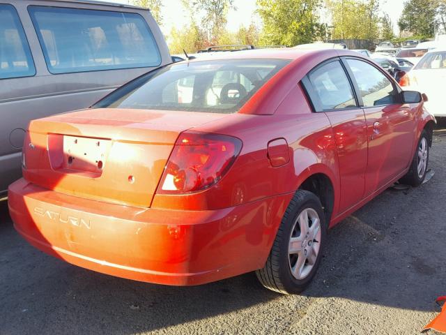 1G8AN15F87Z185424 - 2007 SATURN ION LEVEL RED photo 4