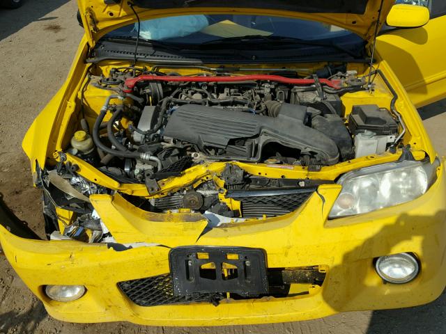 JM1BJ246221515532 - 2002 MAZDA PROTEGE PR YELLOW photo 7