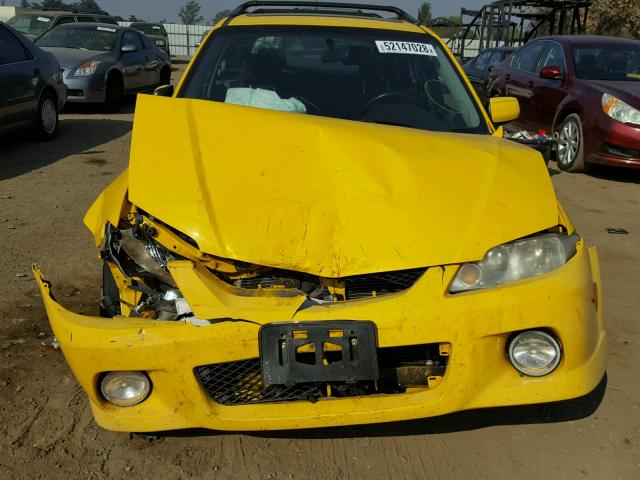 JM1BJ246221515532 - 2002 MAZDA PROTEGE PR YELLOW photo 9