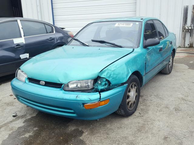 1Y1SK538XPZ055980 - 1993 GEO PRIZM LSI GREEN photo 2