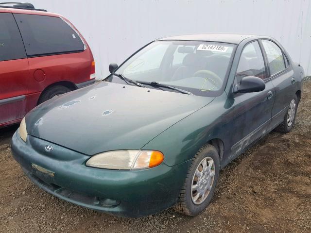 KMHJF24M5VU447270 - 1997 HYUNDAI ELANTRA GREEN photo 2