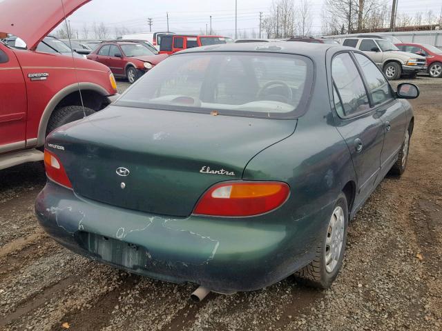 KMHJF24M5VU447270 - 1997 HYUNDAI ELANTRA GREEN photo 4