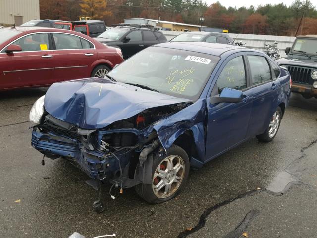 1FAHP36N69W242276 - 2009 FORD FOCUS SES BLUE photo 2