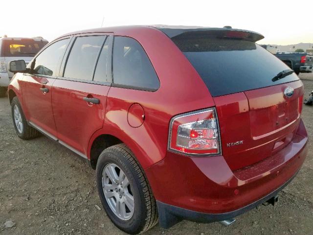 2FMDK3GC1ABB28305 - 2010 FORD EDGE SE RED photo 3