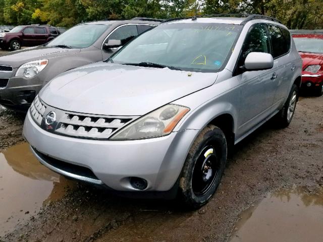 JN8AZ08W17W643732 - 2007 NISSAN MURANO SL GRAY photo 2