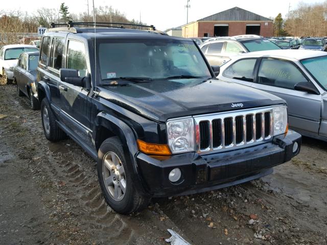 1J8HG48K67C676241 - 2007 JEEP COMMANDER BLACK photo 1