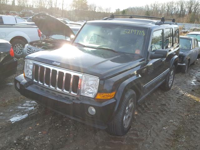 1J8HG48K67C676241 - 2007 JEEP COMMANDER BLACK photo 2